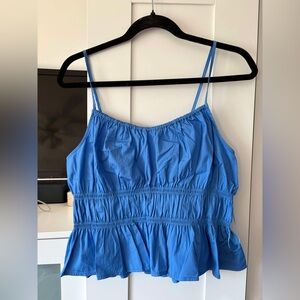 Hudson North Blue Poplin Tank